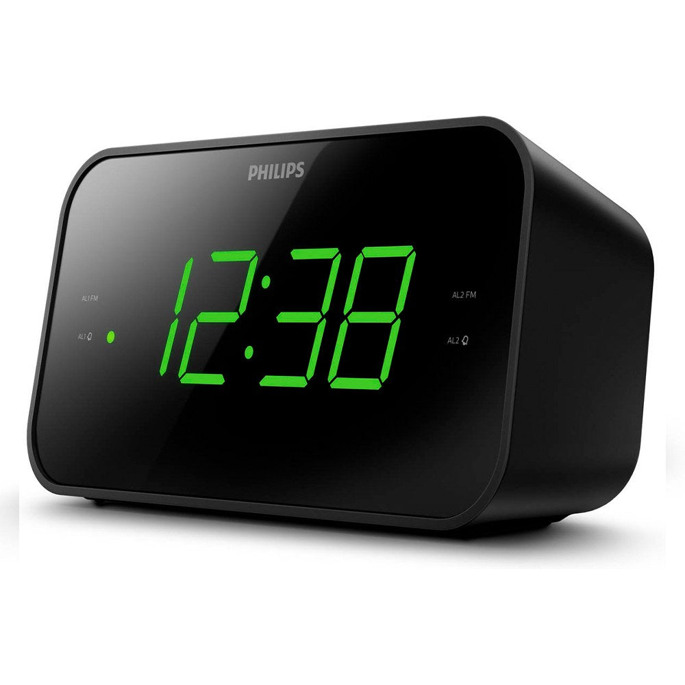 Radio reloj despertador tar3306/12 negro, serie 3000