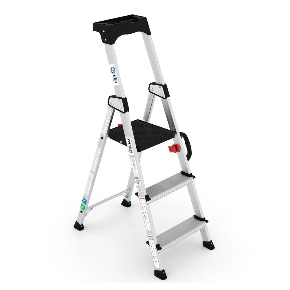 Escalera profesional delux de aluminio 3 peldaños