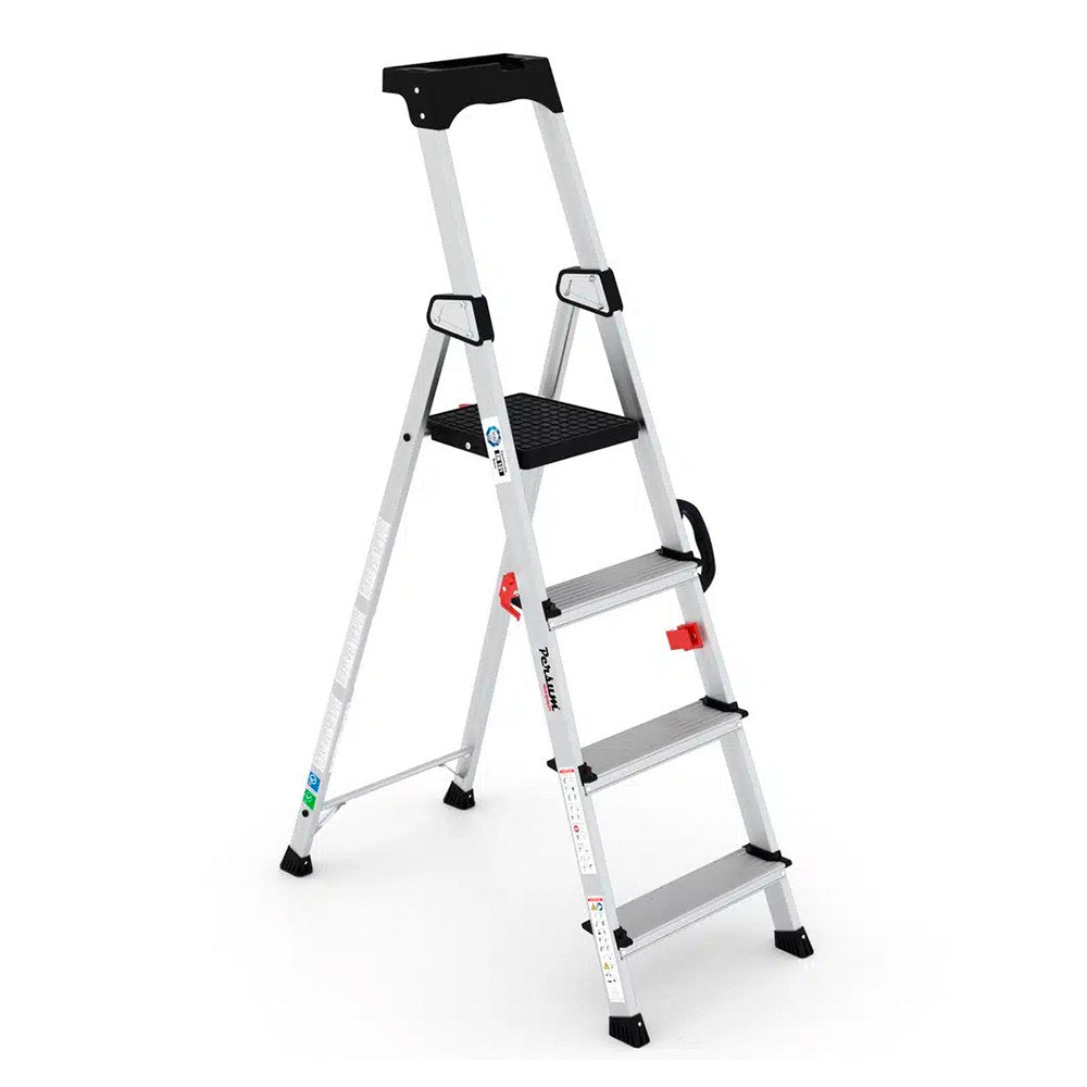 Escalera profesional delux de aluminio 4 peldaños