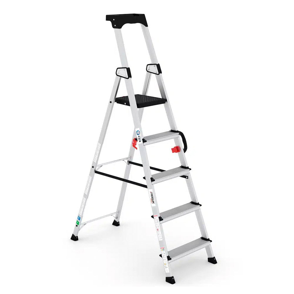 Escalera profesional delux de aluminio 5 peldaños