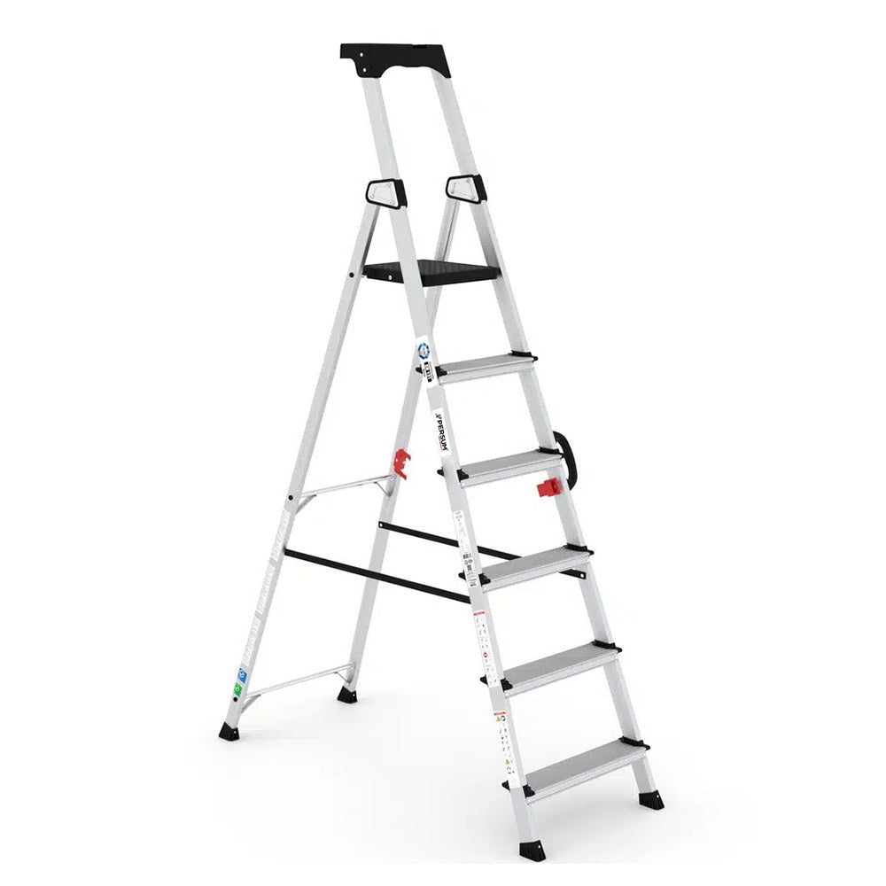 Escalera profesional delux de aluminio 6 peldaños