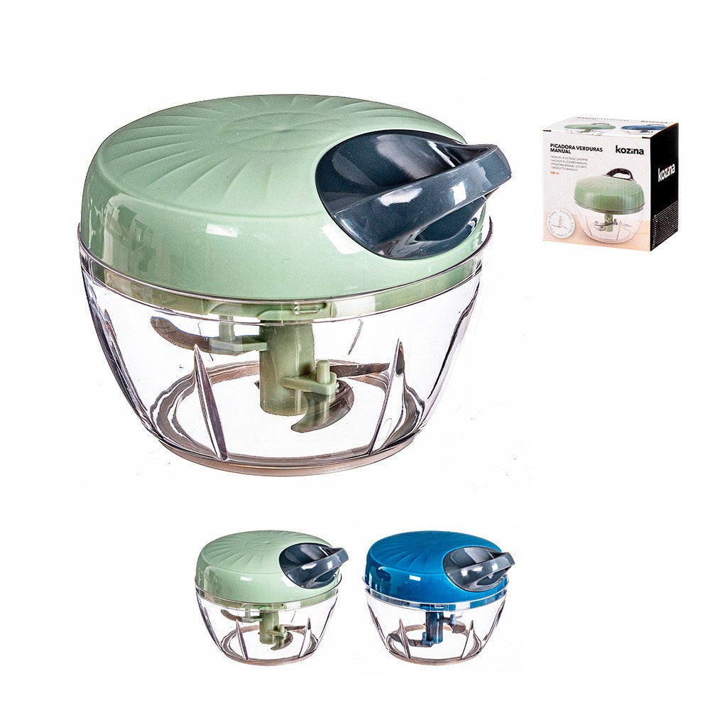 Picadora manual para verduras, 500 ml, colores surtidos