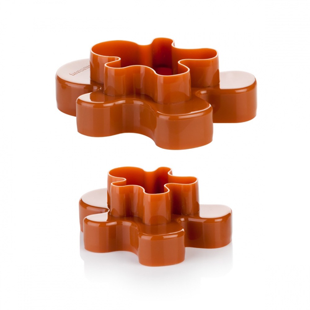 Moldes cortadores dobles en forma de muñeco de jengibre, delícia, 2 piezas (4 tamaños)
