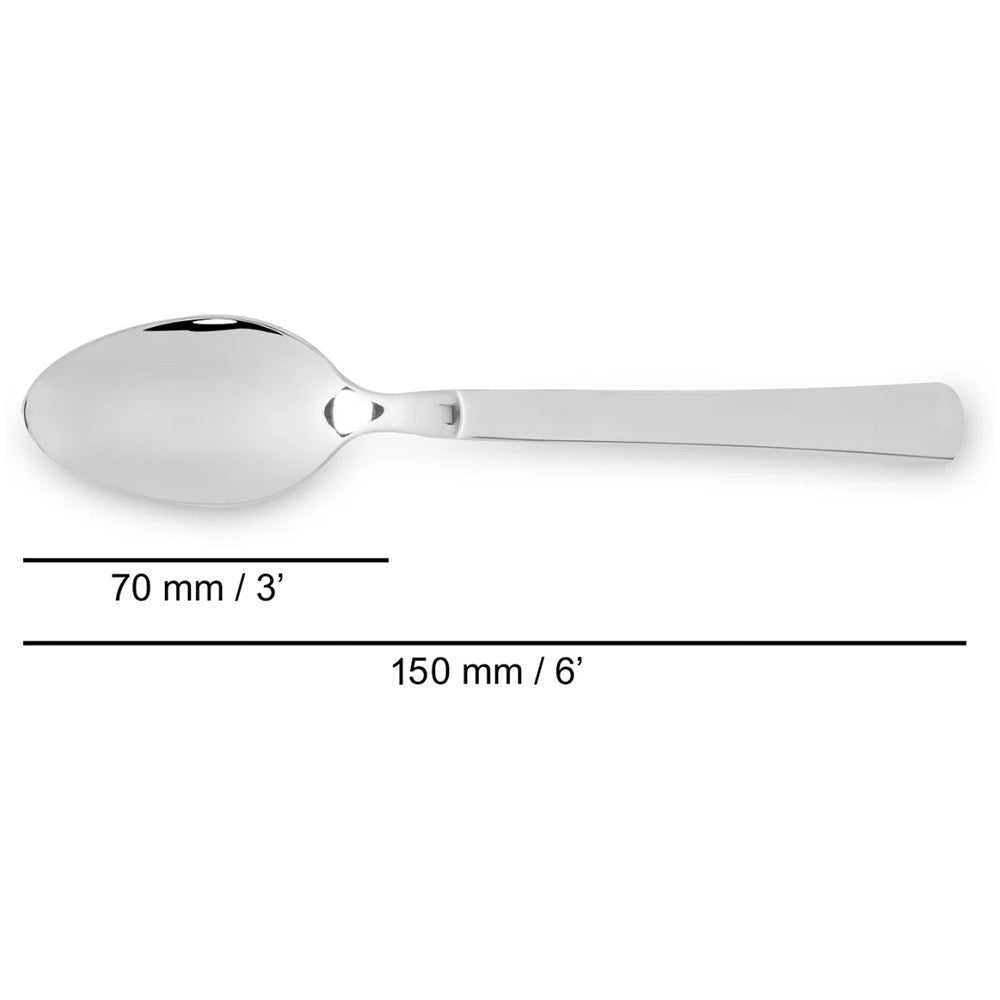 Cuchara de postre monoblock de acero inoxidable 150 mm