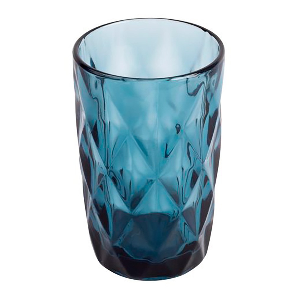Vaso de cristal con relieve modelo aqua, 350 ml, 4 uds
