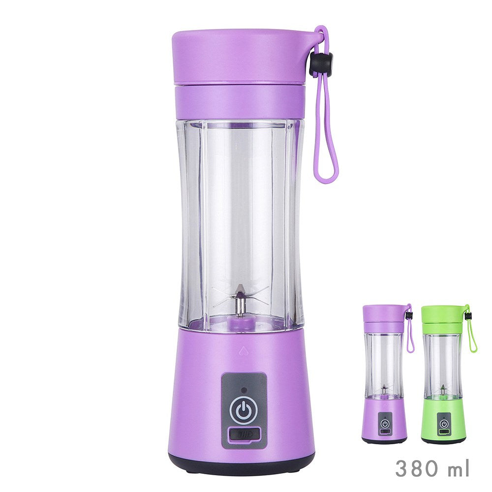Batidora portable recargable por usb, colores surtidos, 380 ml