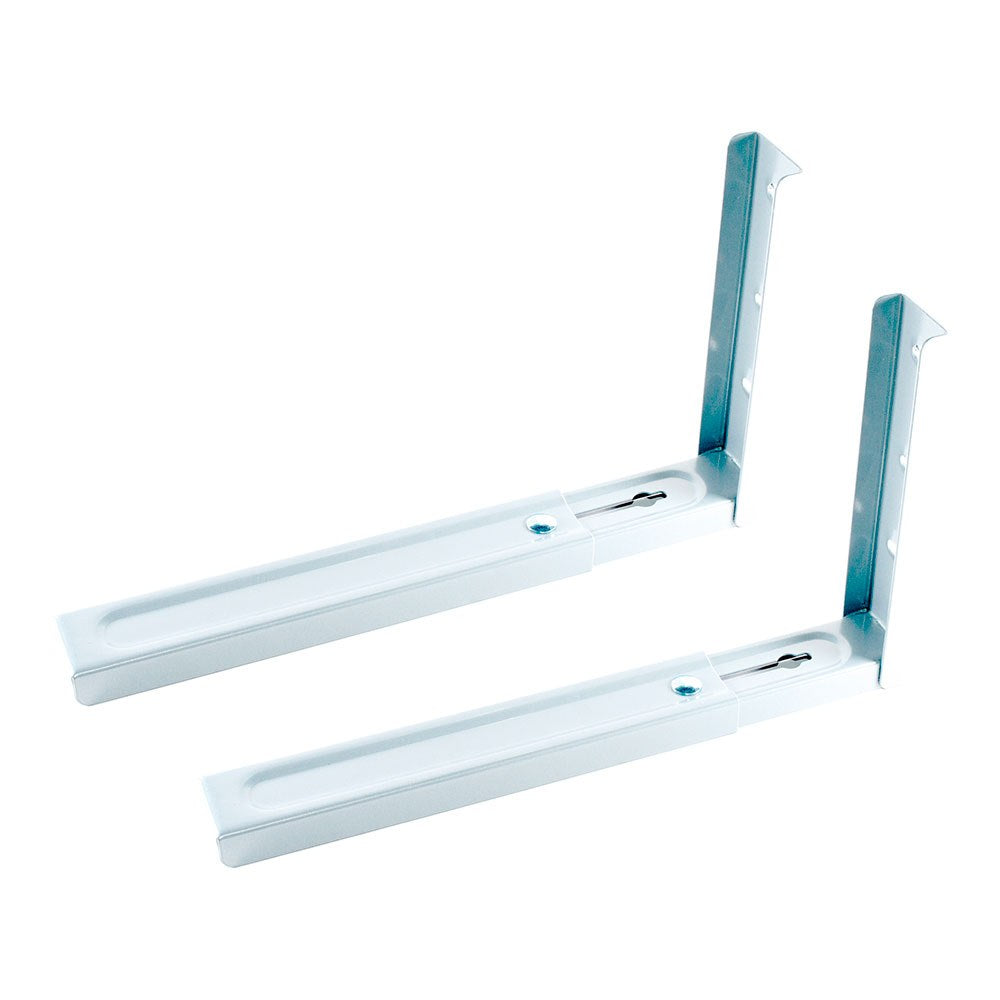 Soporte de pared para microondas, mcr02, extensible 320-485 mm, carga máx. 40 kg, blanco