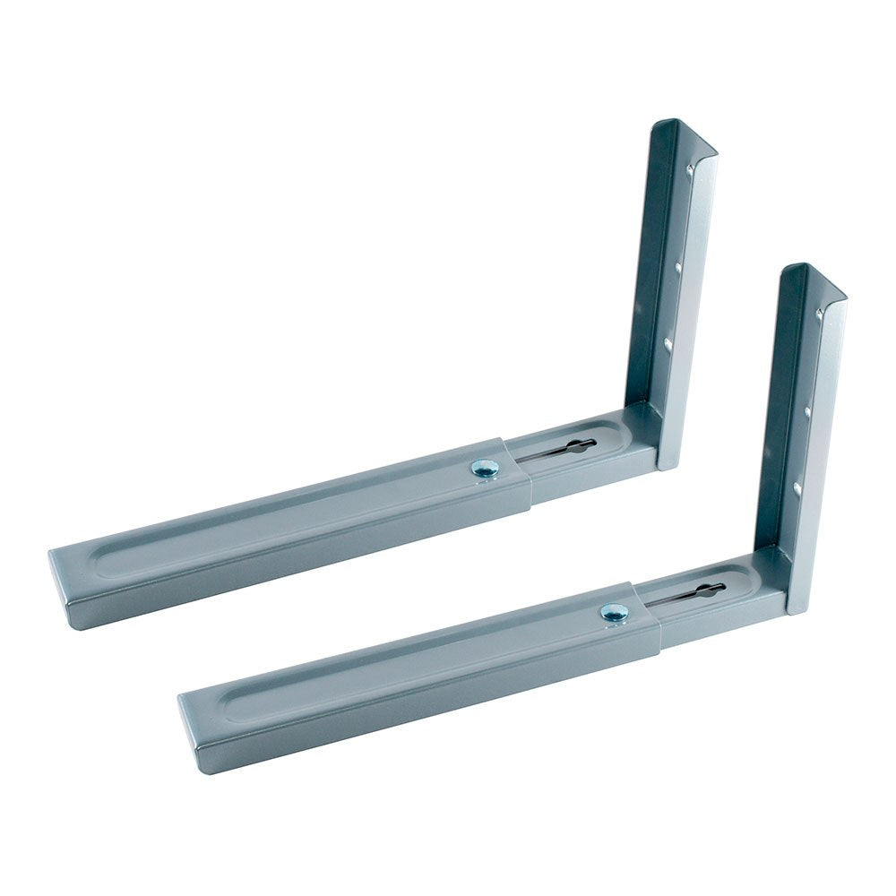 Soporte de pared para microondas, mcr02, extensible 320-485 mm, carga máx. 40 kg, gris