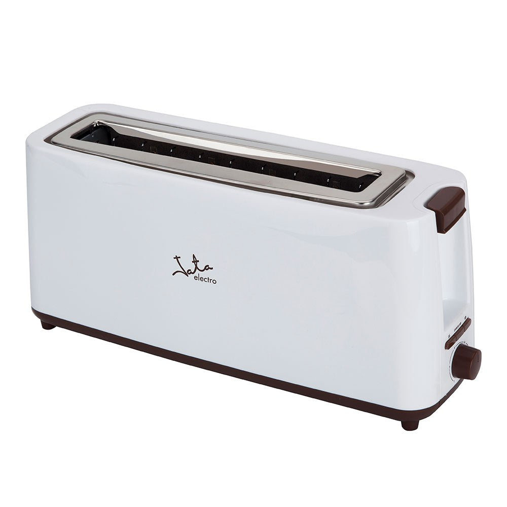 Tostadora ranura ancha 900 w, blanca-marrón