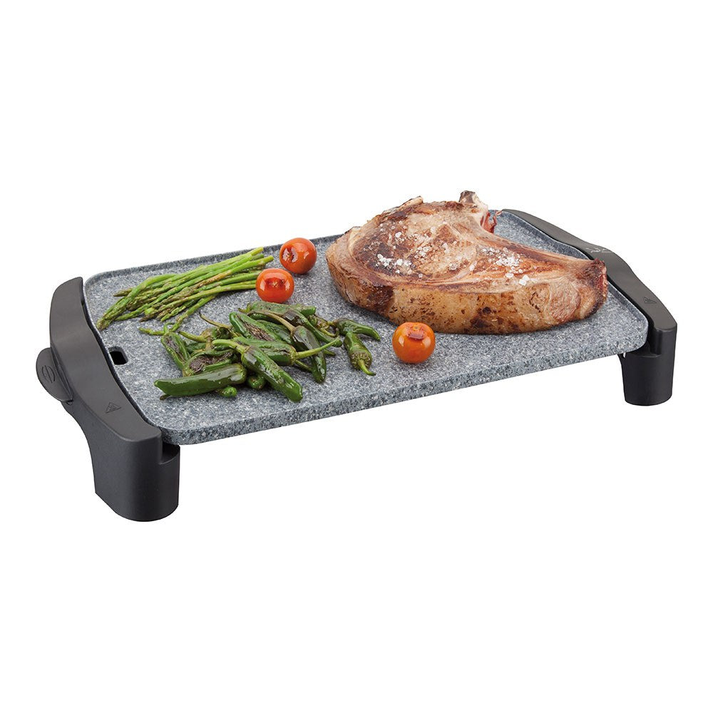 Plancha de asar m magic 2500 w, recubrimiento antiadherente pfluon granite
