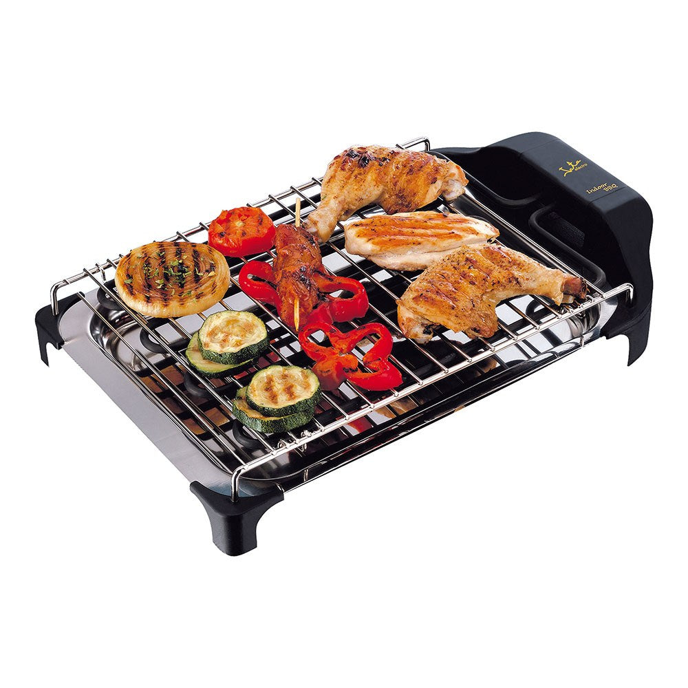 Barbacoa eléctrica 2400 w inox, 42 x 26 x 7 cm