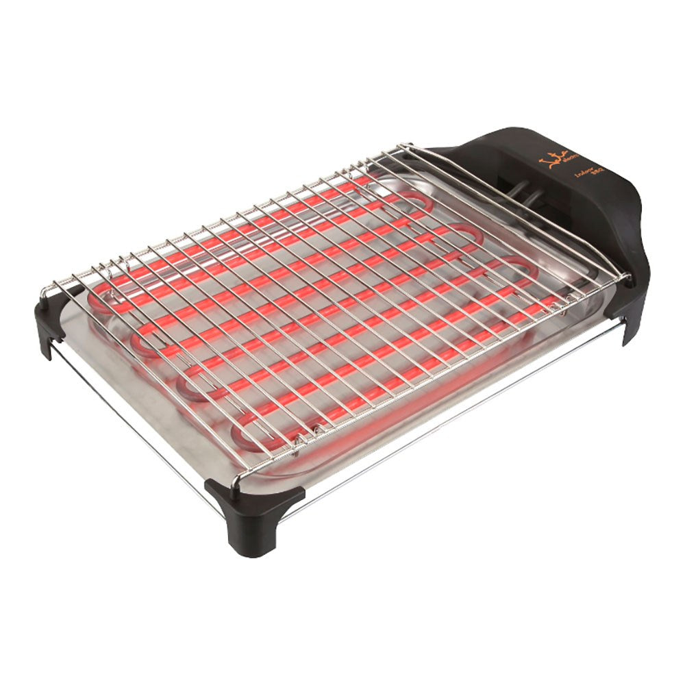 Barbacoa eléctrica 2400 w inox, 42 x 26 x 7 cm