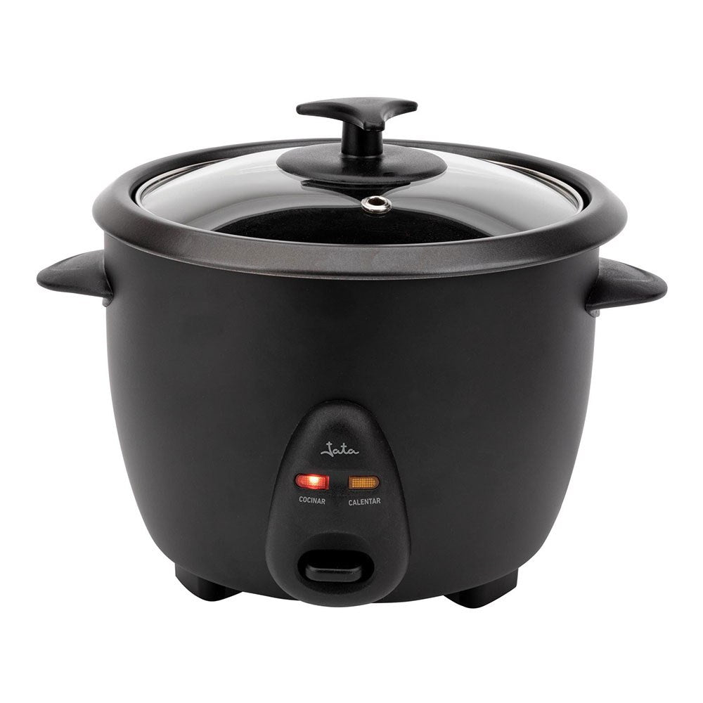 Arrocera eléctrica 900 w 2,2 l, negra, ø29 x 29 cm