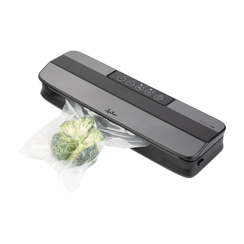 Máquina de vacío 120 w 4 l/min, negra-inox