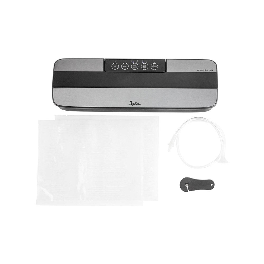 Máquina de vacío 120 w 4 l/min, negra-inox