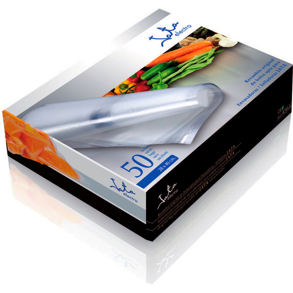 Rollos de plástico para máquina de conservación al vacío, 28 cm x 6 m, 2 uds