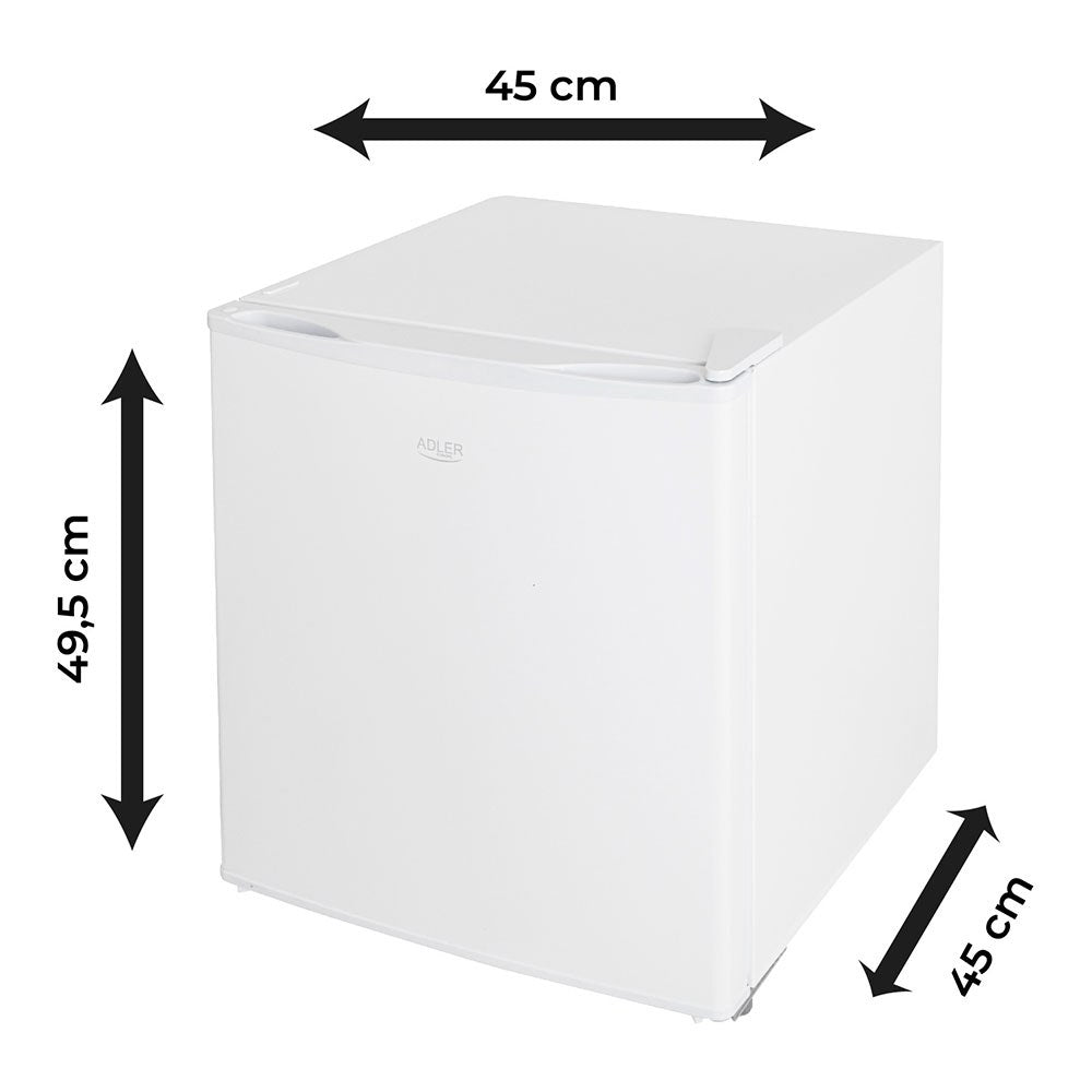 Refrigerador bajo encimera 45 l, 450 x 450 x 495 mm, blanco