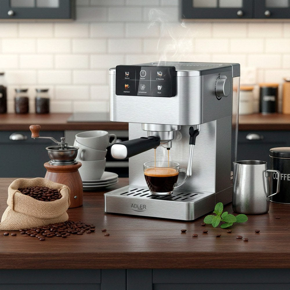 Cafetera espresso 5 en 1 ad4390, inox, 1350 w, 20 bar
