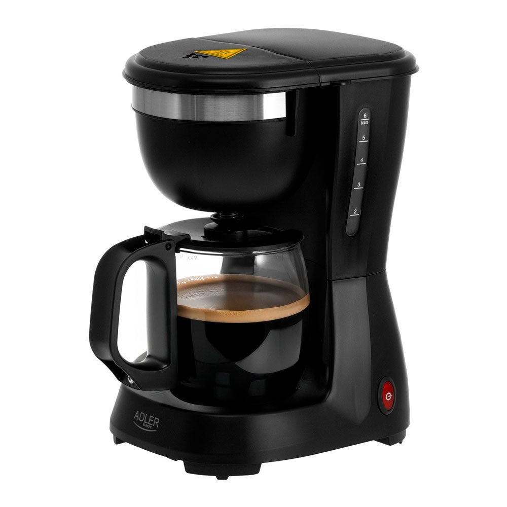 Cafetera goteo ad4381, negra, 6 tazas, 600 w