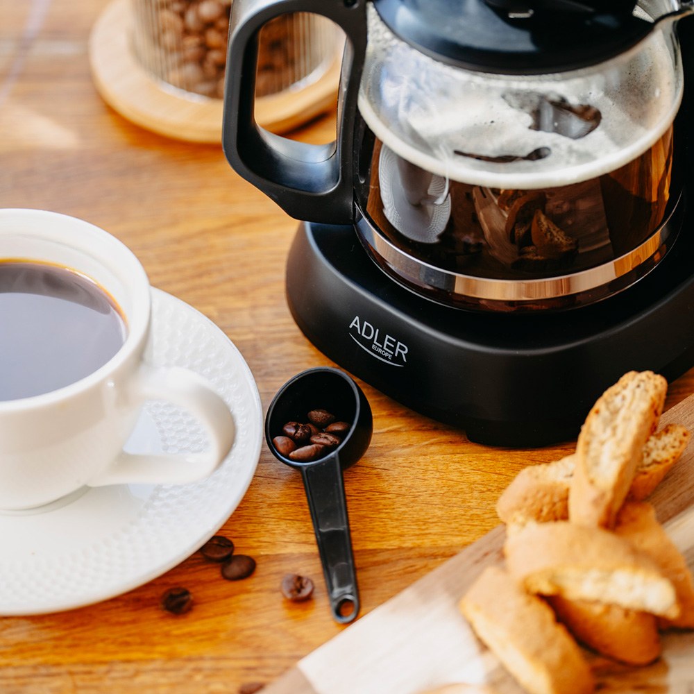 Cafetera goteo ad4381, negra, 6 tazas, 600 w