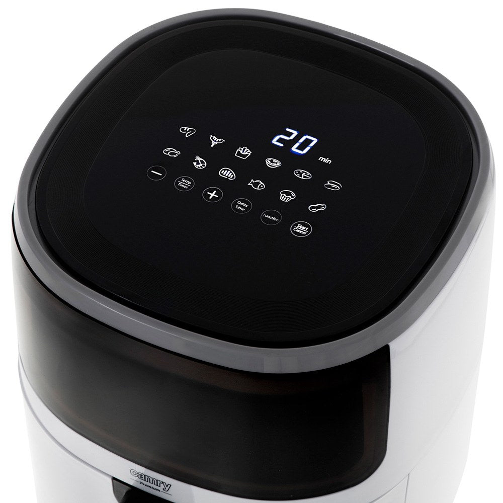 Freidora / horno de aire cr6313, blanca y negra, 5 l, 2000 w