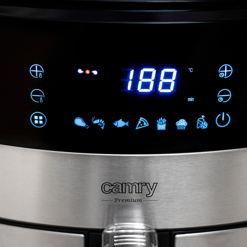 Freidora de aire cr6311, inox / negra, 5 l, 2500 w