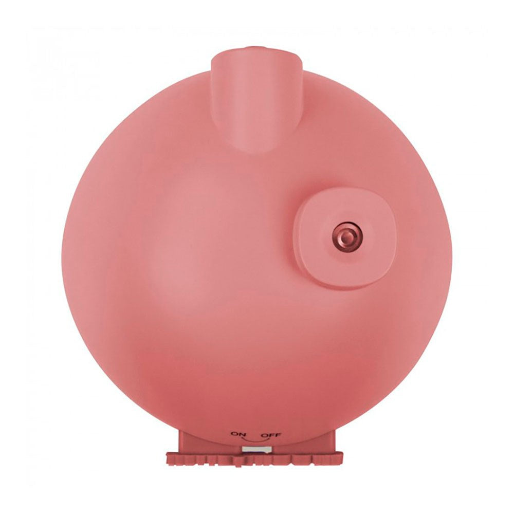 Humidificador con luz led rgb y proyector recargable modelo hongo rosa