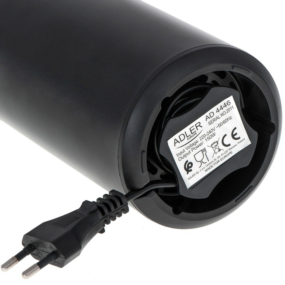 Molinillo de café ad446, negro y plateado, 150 w