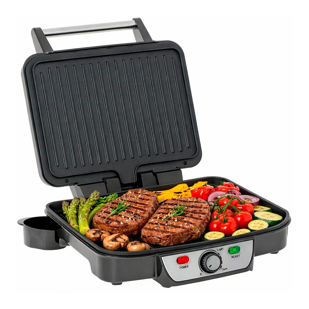 Grill multifunción ms3050, inox y negra, 2500 w