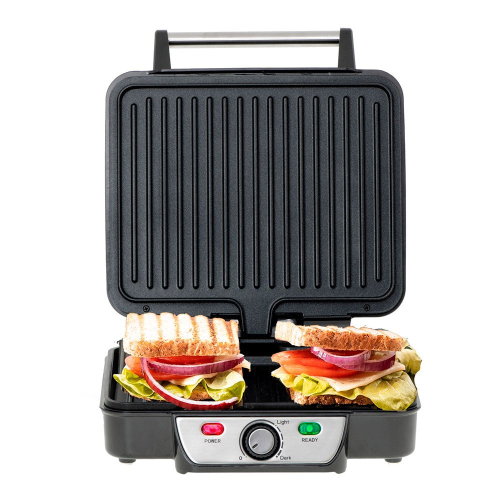 Grill multifunción ms3050, inox y negra, 2500 w