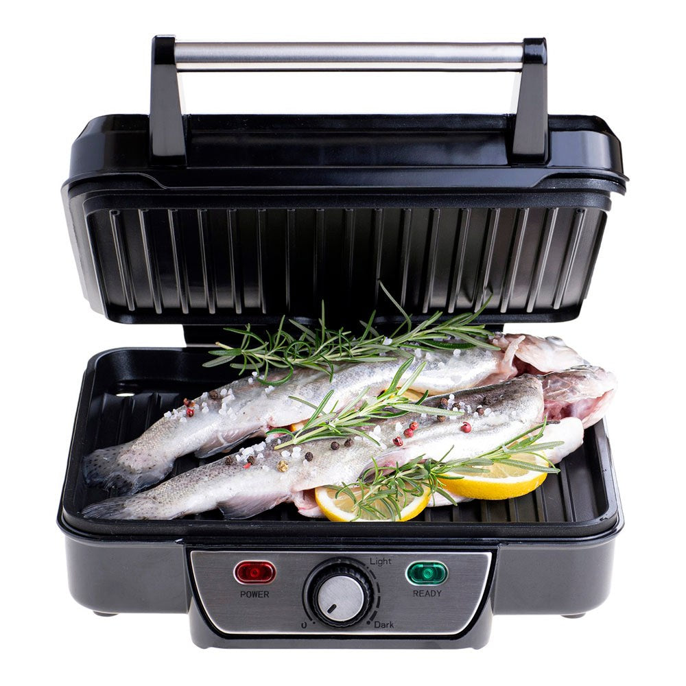 Grill multifunción ms3050, inox y negra, 2500 w