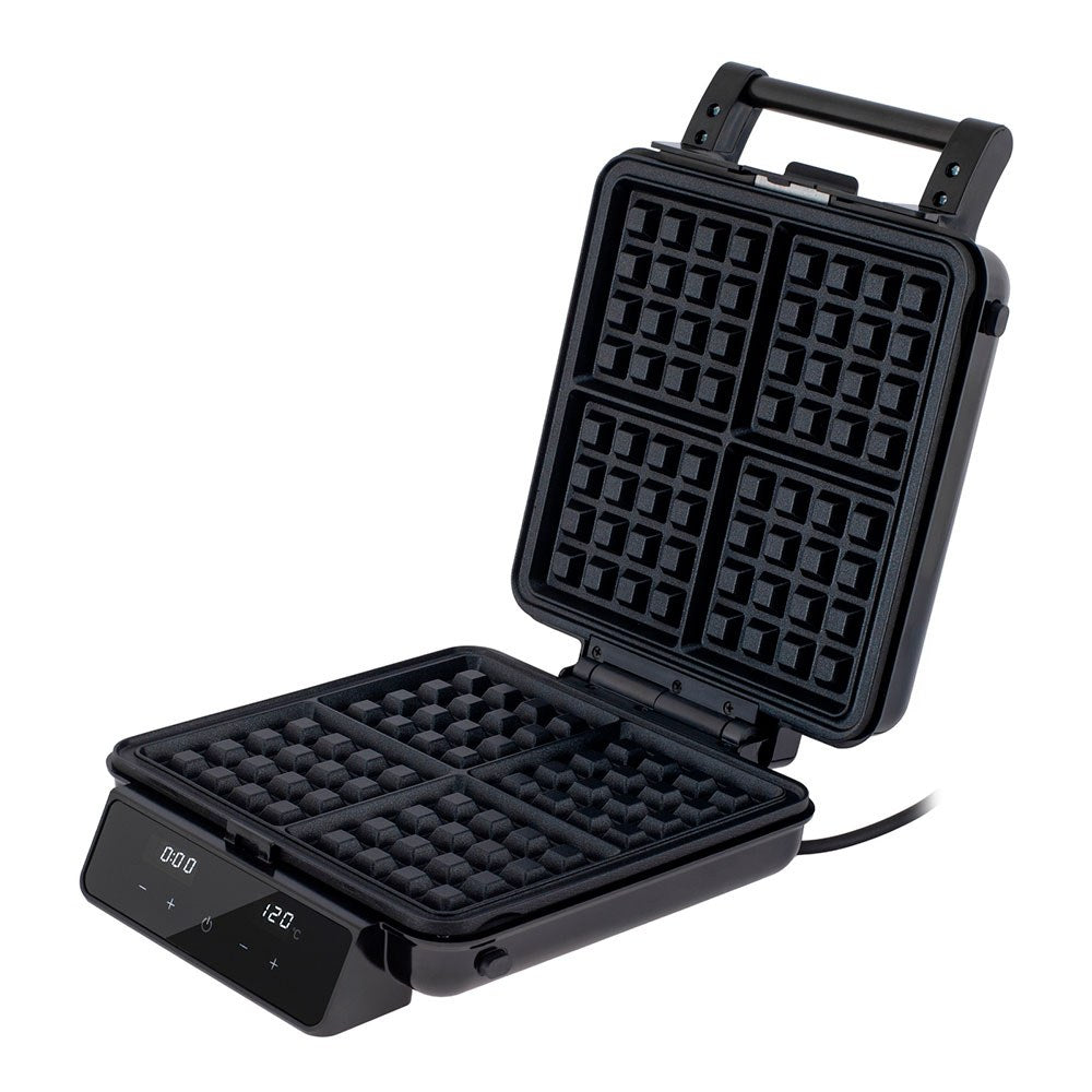 Sandwichera 4en1 ad3096 con pantalla táctil, inox y negra, 2200 w