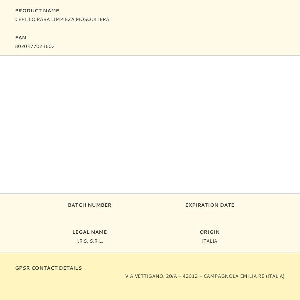 Cepillo para limpieza mosquitera