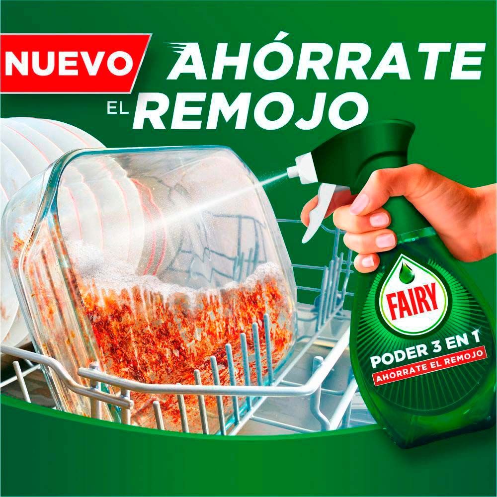 Spray vajillas sin remojo poder 3 en 1 500 ml