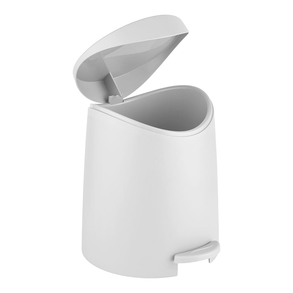 Papelera pedal portes, blanca, 3 l