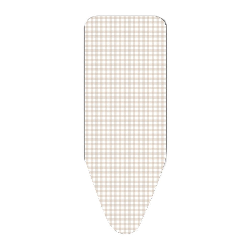 Funda cotton plus nature, cuadros vichy, para tablas de planchar de 125 x 40 cm