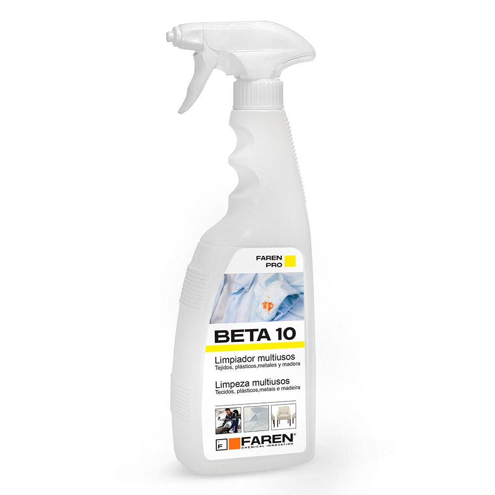 Limpiador multiusos beta 10 para tejidos, plásticos, metales y maderas, pulverizador 750 ml