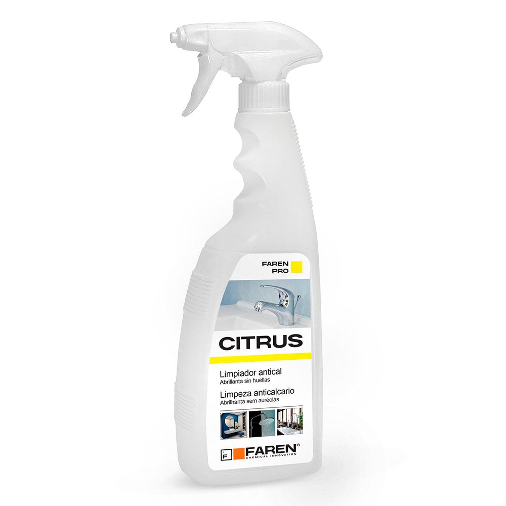 Limpiador antical citrus con efecto abrillantador sin huellas, pulverizador 750 ml