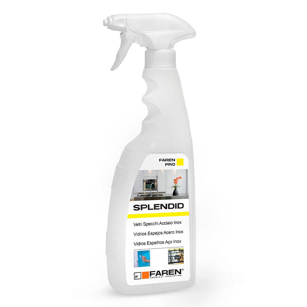 Limpiador de cristales y acero inox, splendid, 750 ml