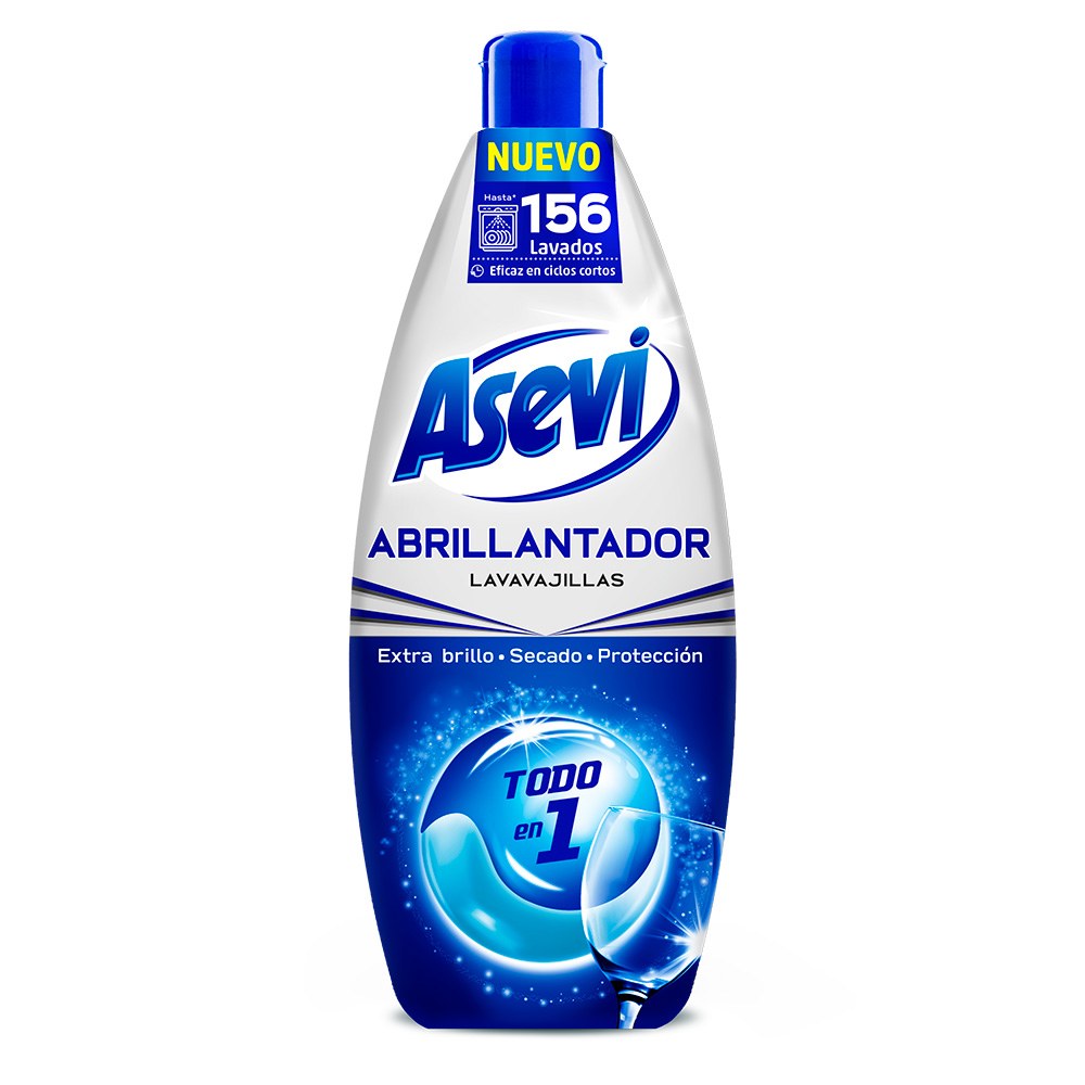 Abrillantador lavavajillas todo en 1, 625 ml
