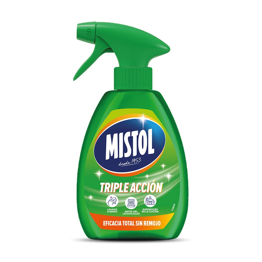 Lavavajillas triple acción, pistola pulverizadora, 500 ml