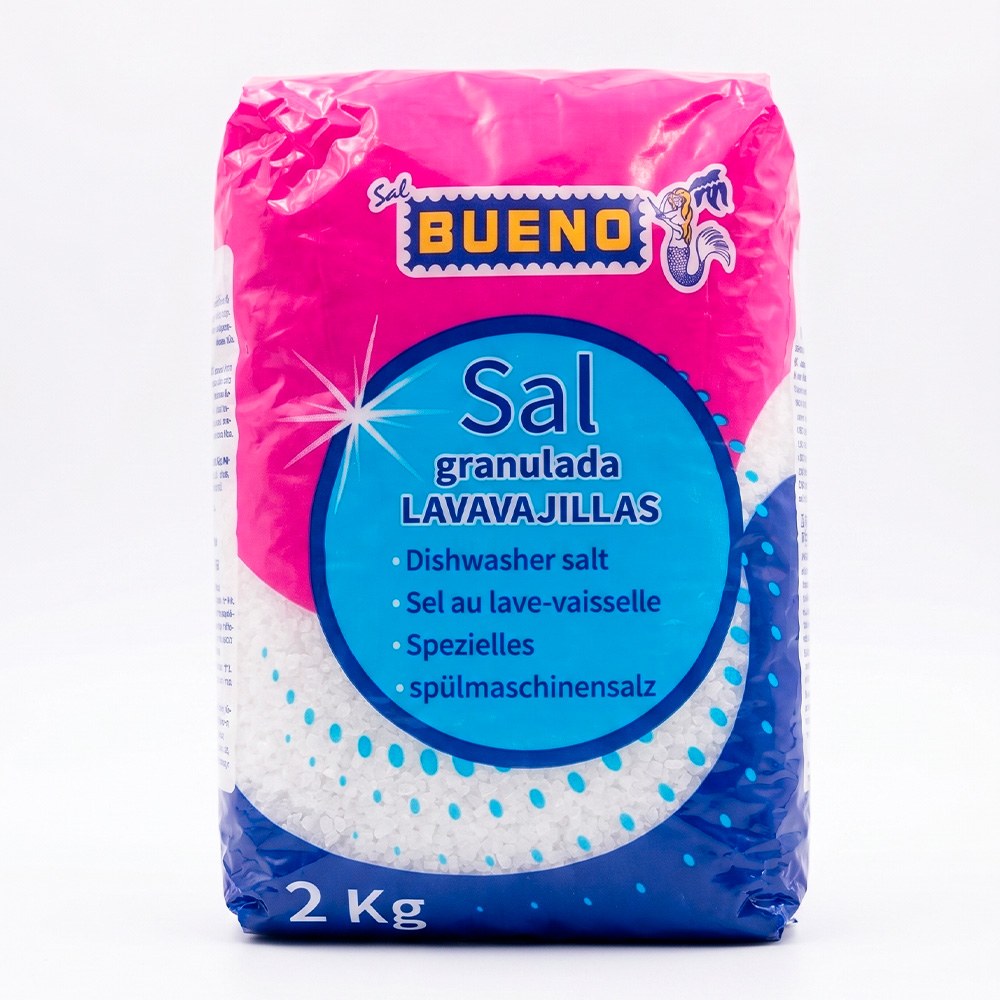 Sal para lavavajillas, granulada, 2 kg