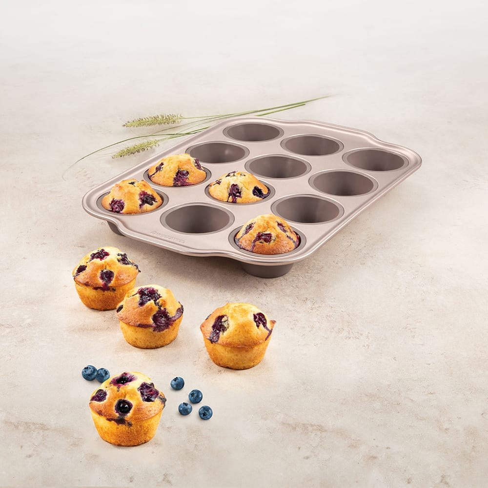 Molde de silicona para 12 muffins, delícia, 40 x 27,5 x 3,6 cm