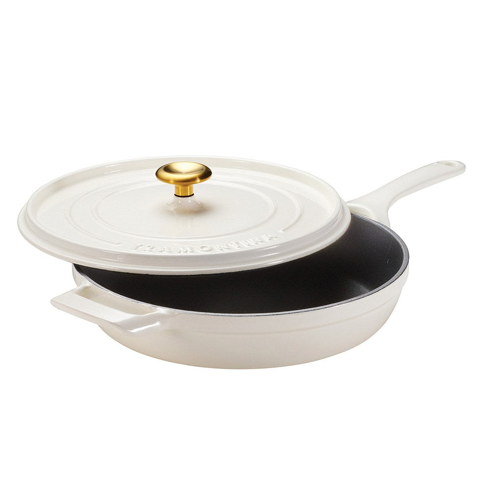 Sartén con tapa de hierro fundido esmaltado, latte, 30 cm / 3,8 l