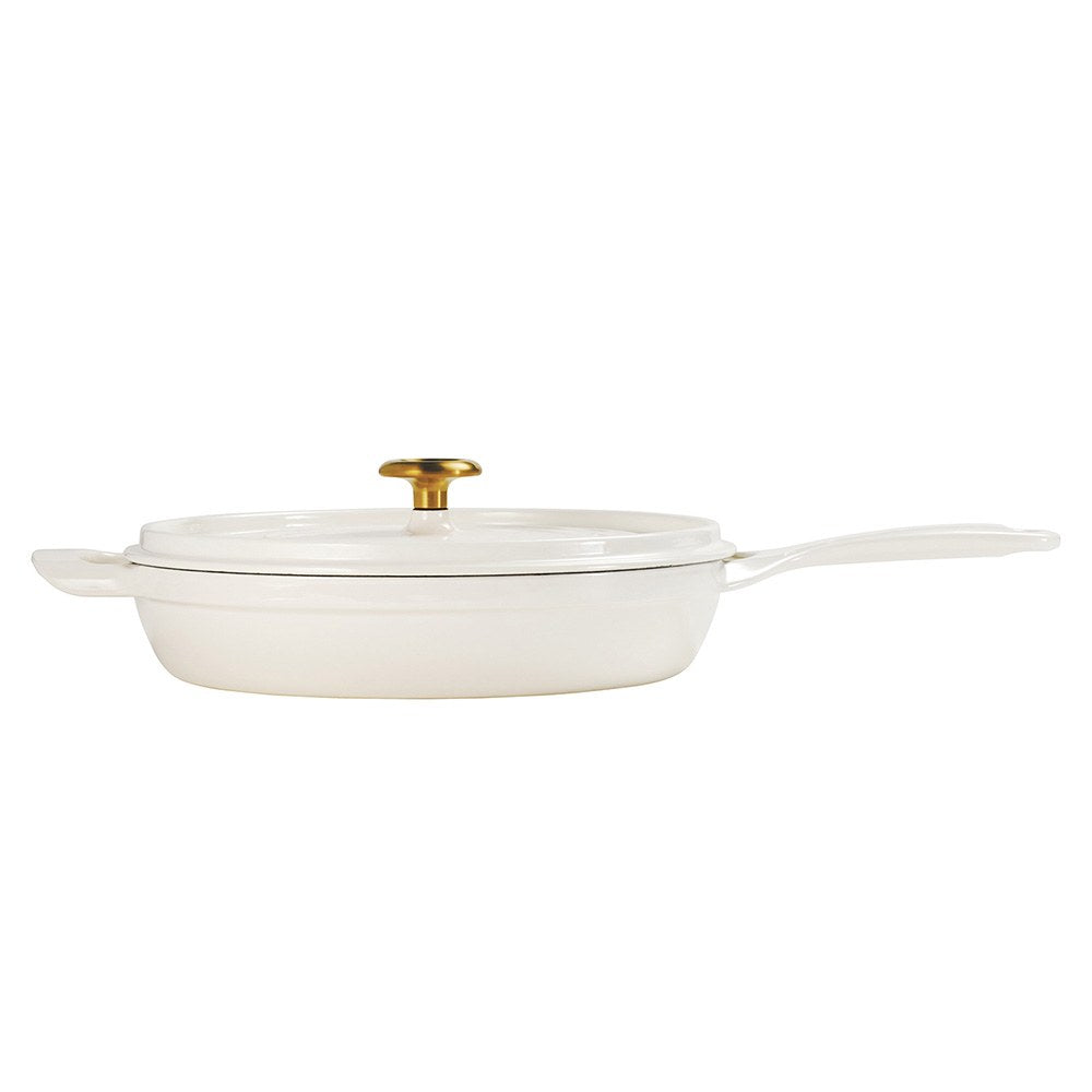 Sartén con tapa de hierro fundido esmaltado, latte, 30 cm / 3,8 l