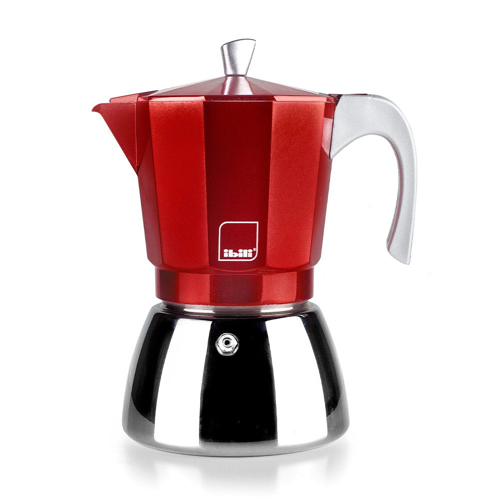 Cafetera express elba roja, 3 tazas