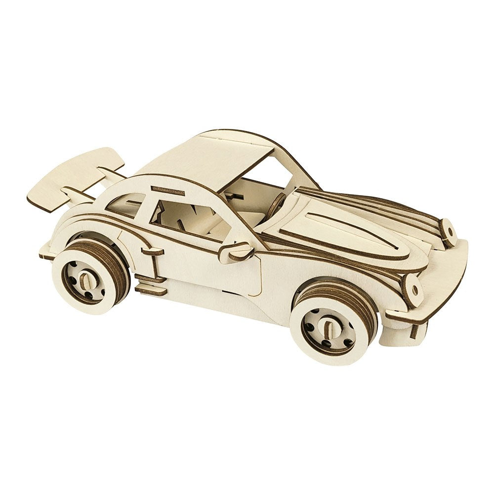 Coche deportivo alemán de madera 3d para construir, corte láser