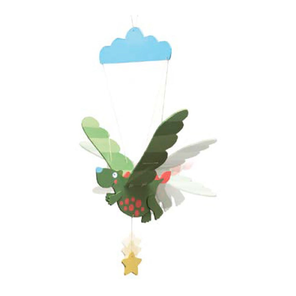 Plantilla de marquetería 2 láminas a4 modelo dragón volador