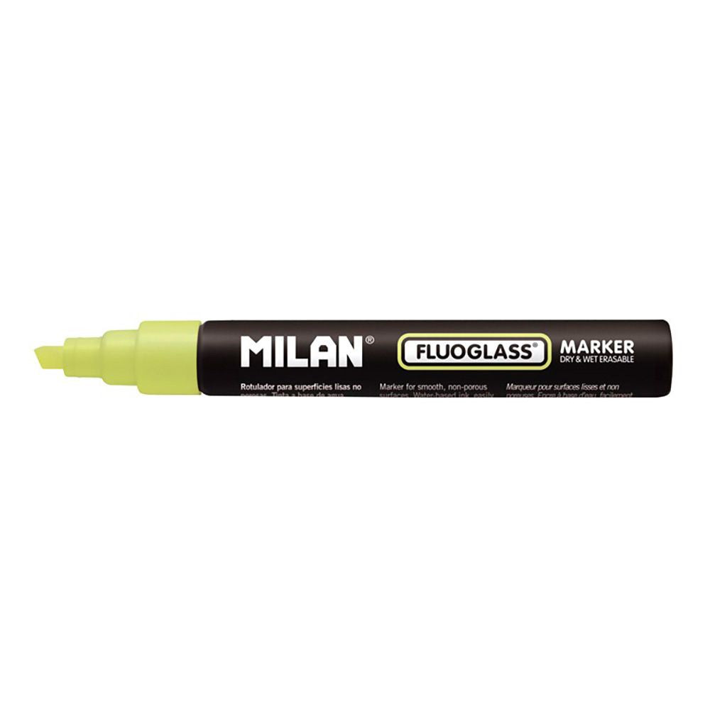 Rotulador borrables fluoglass 2 - 4 mm amarillo en blister