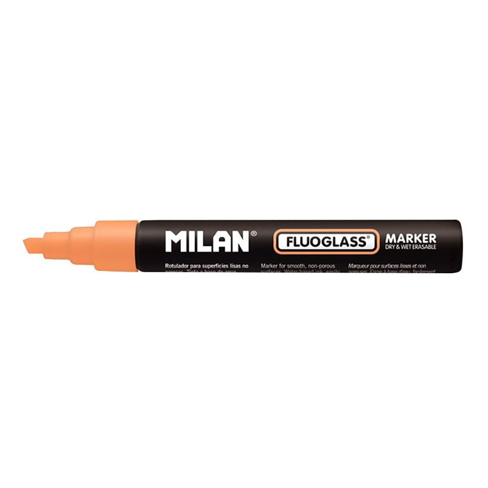 Rotulador borrables fluoglass 2 - 4 mm naranja en blister